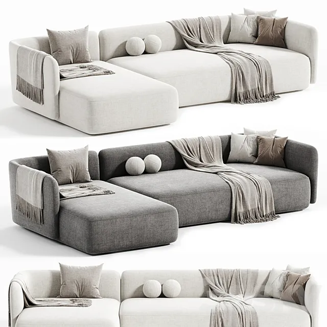 Cozy Sofa By MDF Italia 3D Model Cozy Sofa By MDF Italia 3D Model