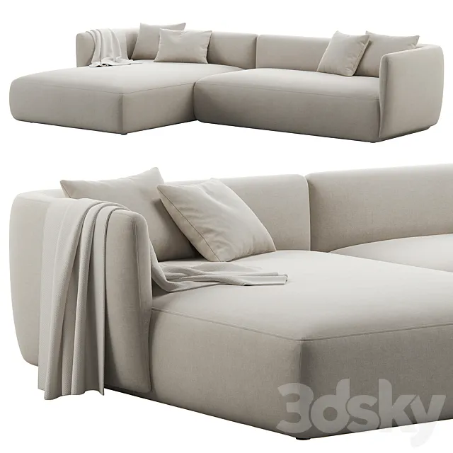 Cozy Sofa by MDF Italia 3DModel Cozy Sofa by MDF Italia 3DModel