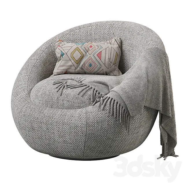 Cozy swivel chair 3DModel Cozy swivel chair 3DModel