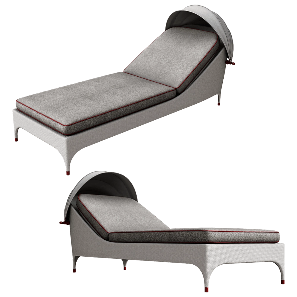 CPRN HOMOOD – 1 seater sunbed Art.OD1000 3D Model