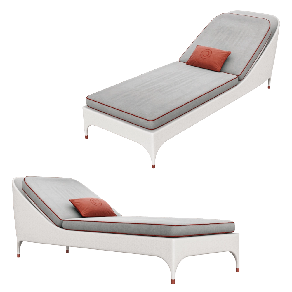 CPRN HOMOOD – 1 seater sunbed Art.OD1001 3D Model