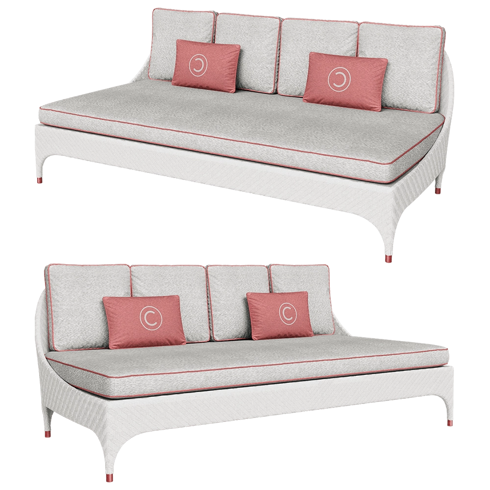 CPRN HOMOOD – 2-seater sofa without armrest Art.OD1034 3D Model