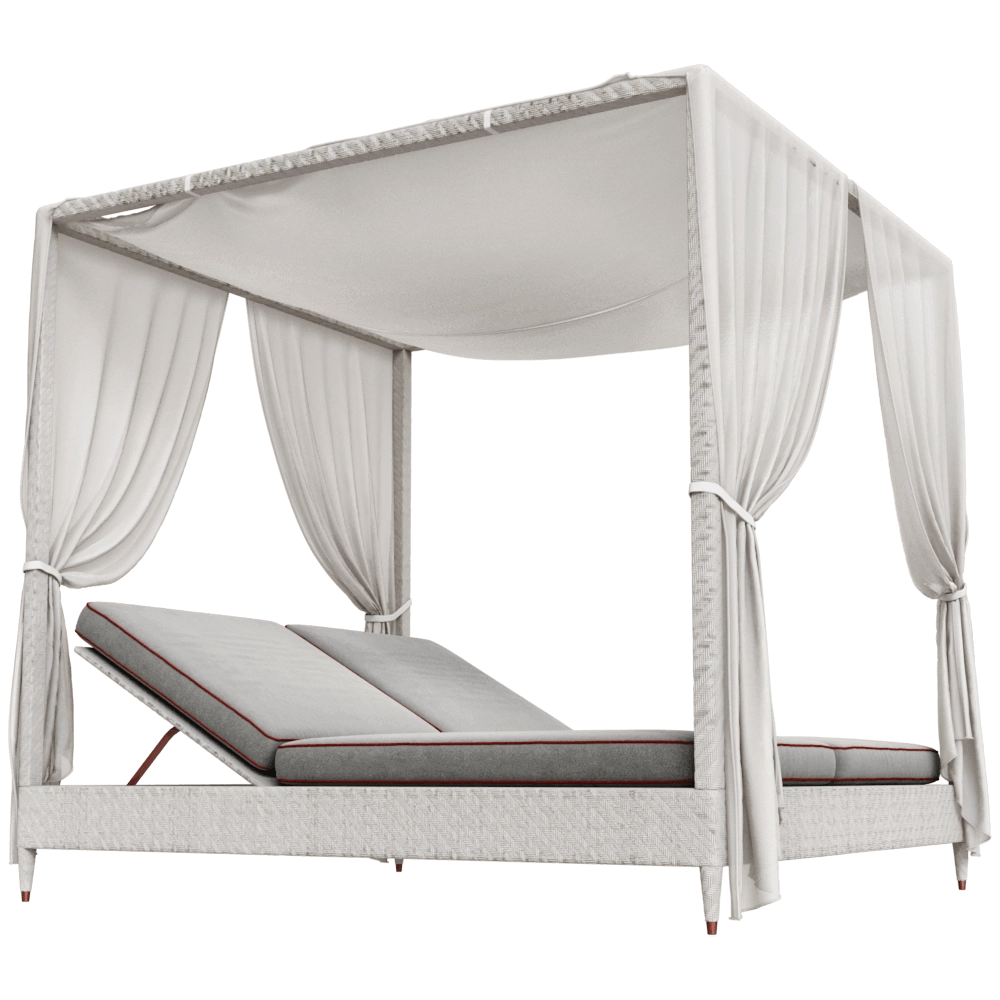 CPRN HOMOOD – 2-seater solarium with canopy Art.OD1005 3D Model