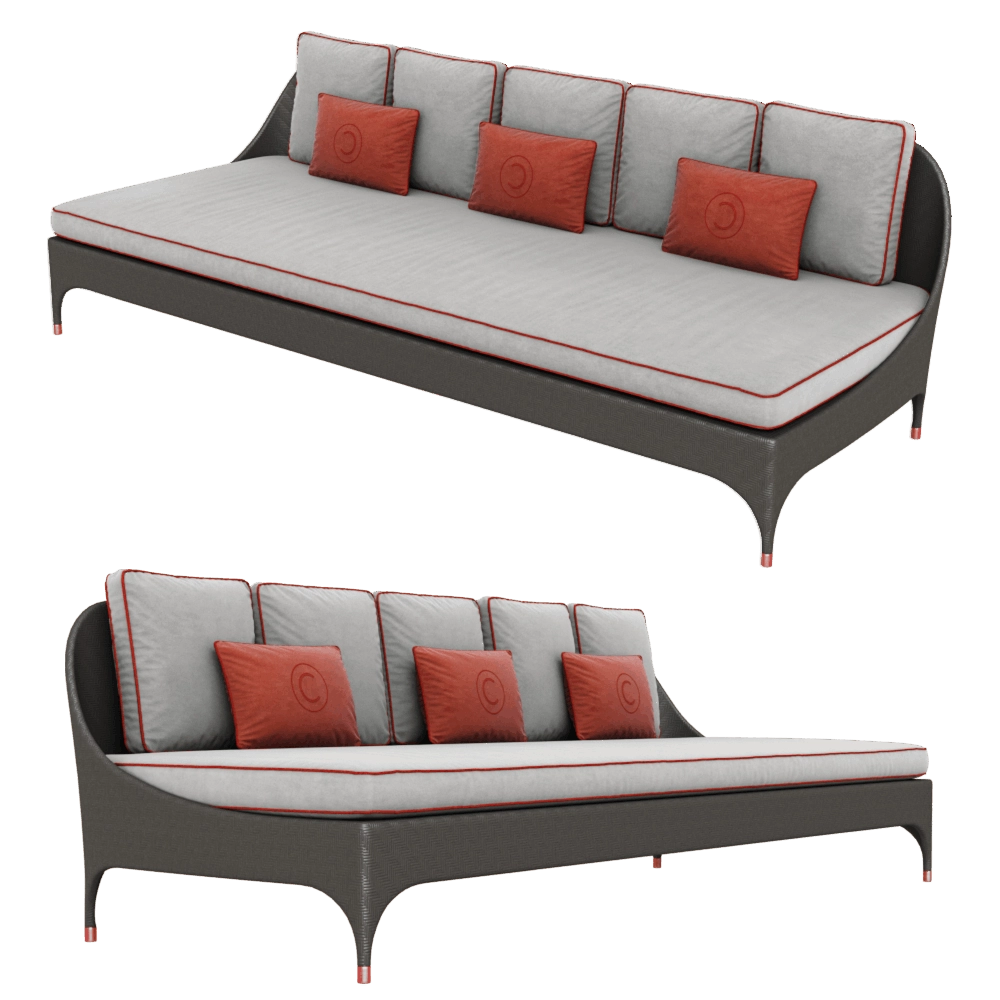CPRN HOMOOD – 3-seater sofa without armrest Art.OD1033 3D Model CPRN HOMOOD – 3-seater sofa without armrest Art.OD1033 3D Model