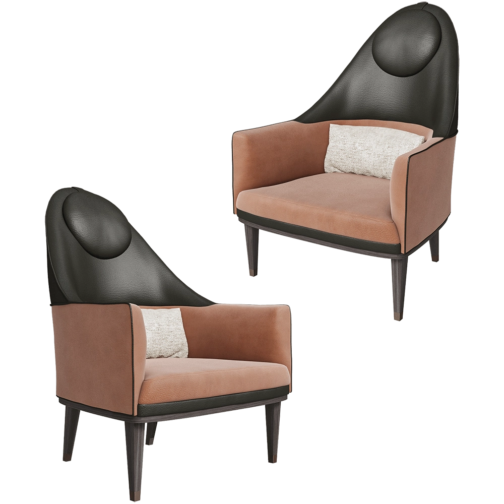 CPRN HOMOOD – Armchair Art.D675 3D Model CPRN HOMOOD – Armchair Art.D675 3D Model