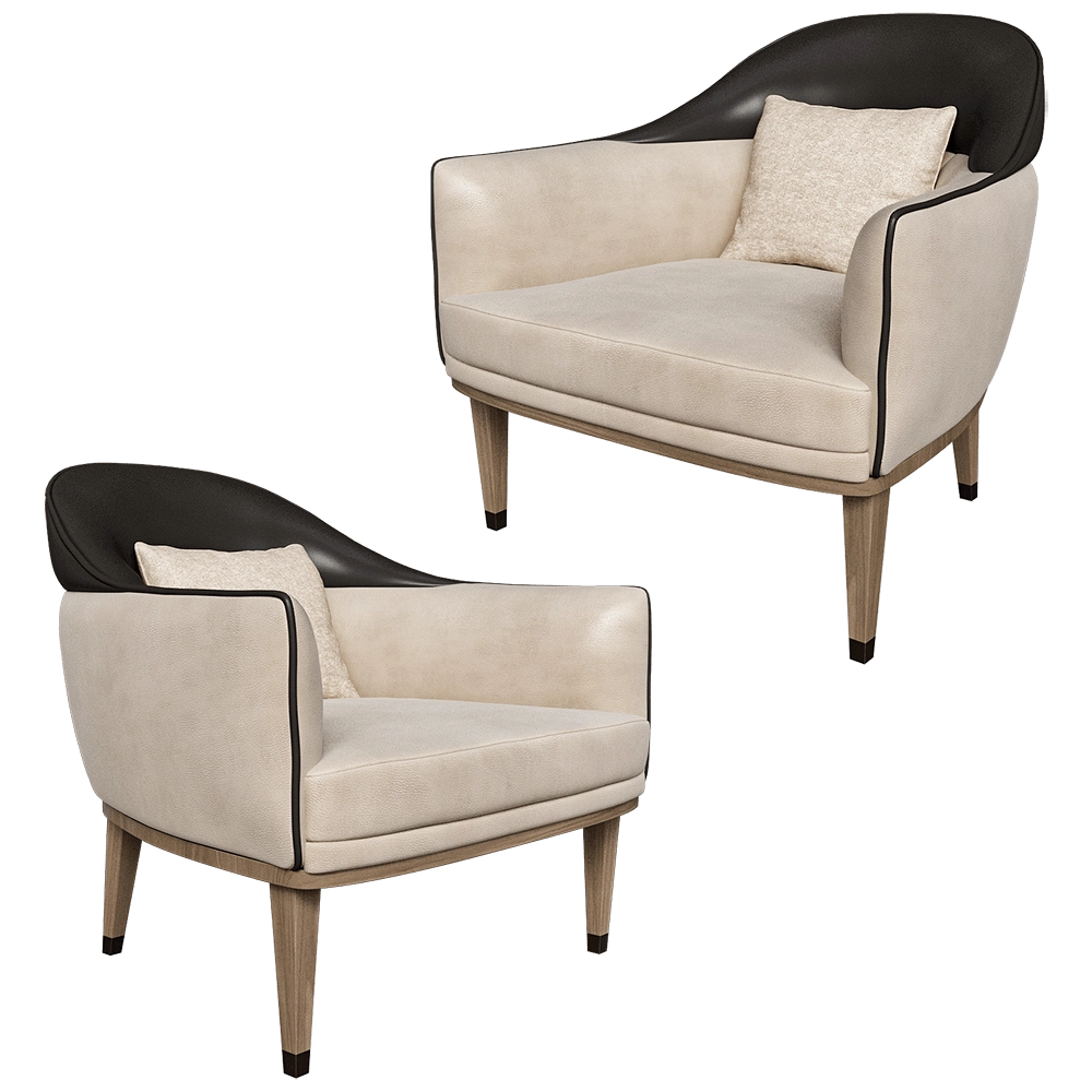 CPRN HOMOOD – Armchairs Art.D674 3D Model CPRN HOMOOD – Armchairs Art.D674 3D Model