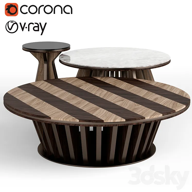 CPRN Homood Dragonfly coffee tables 3D Model Free Download