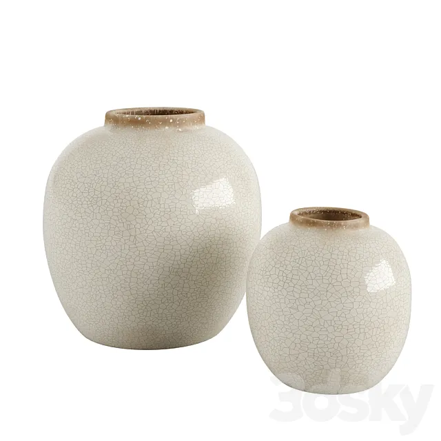 Crackle effect vase 3D Model