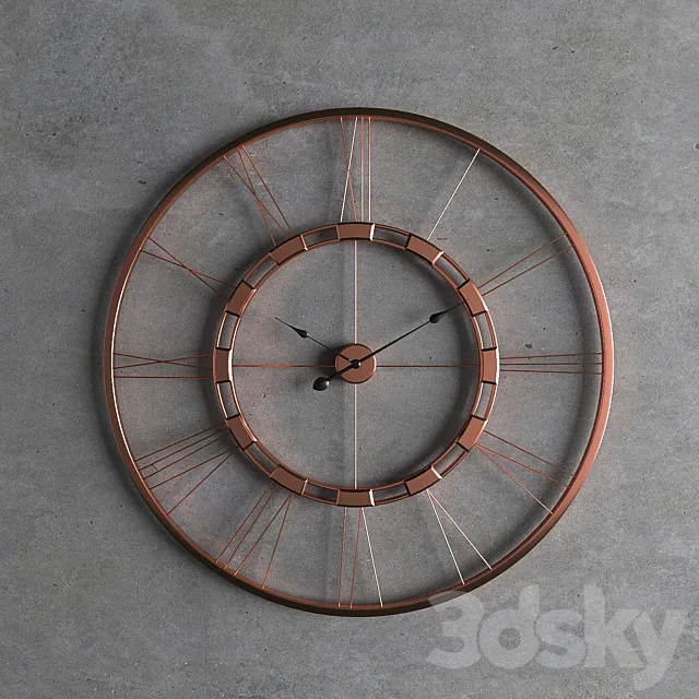 Craft clock 3D Model Craft clock 3D Model