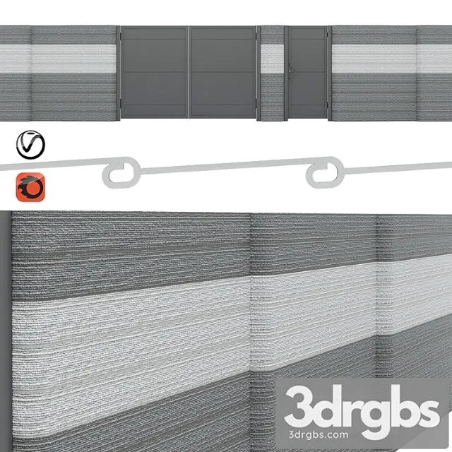 Craft Fence Columnar 3D Model Download