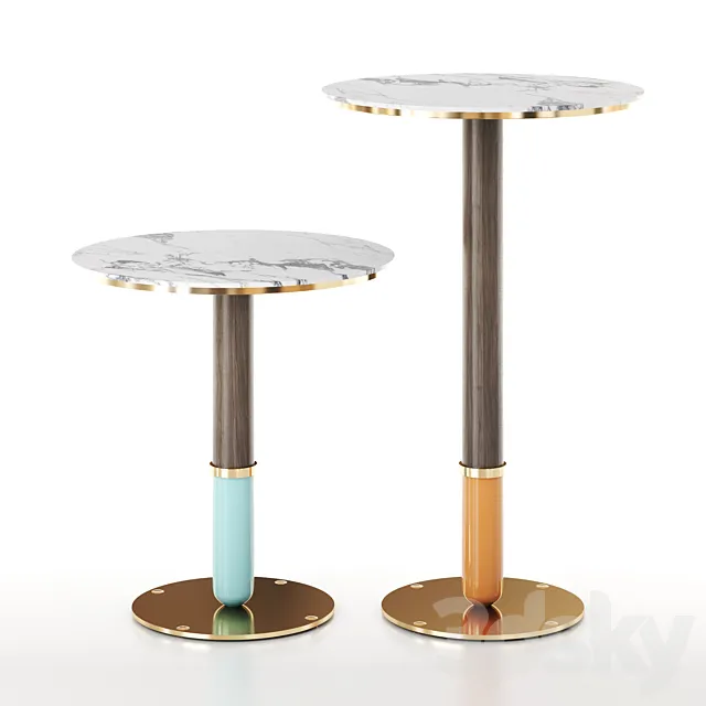 Craig coffee & Craig bar table 3D Model