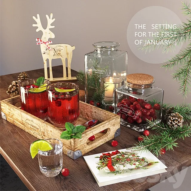 Cranberry and deer 3DModel