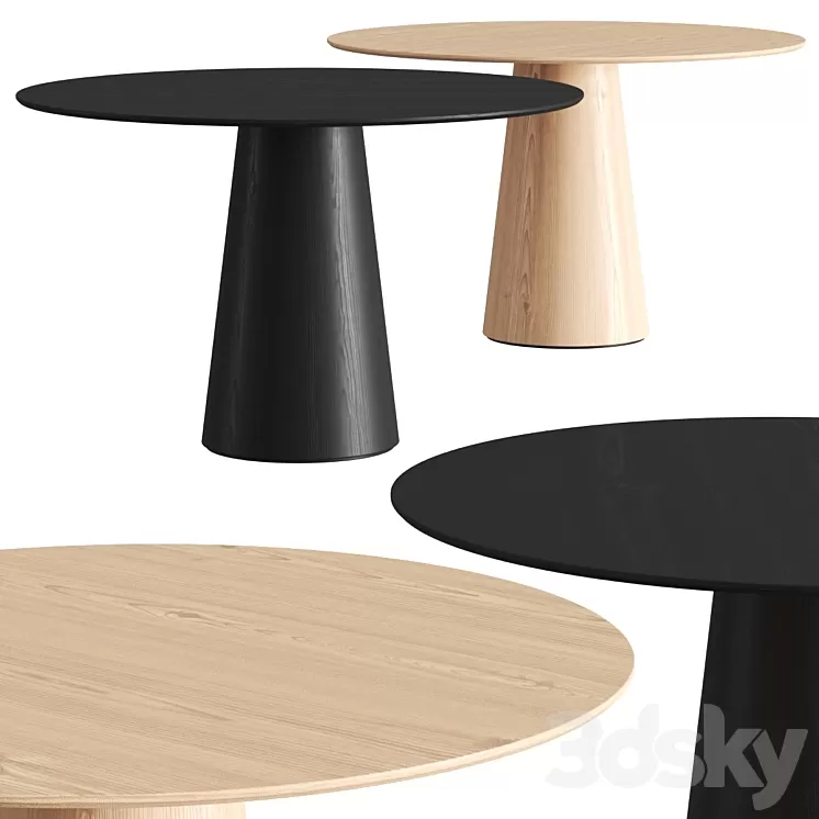 Crassevig Inoko Round Dining Tables 3D Model Crassevig Inoko Round Dining Tables 3D Model