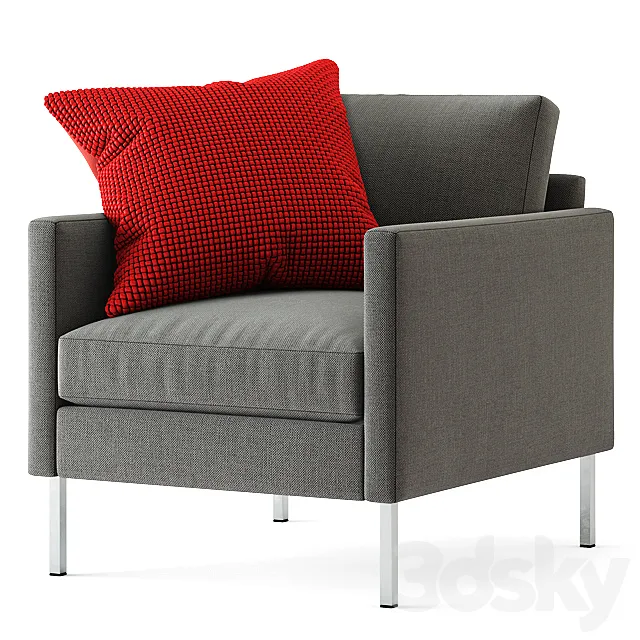 Crate and Barrel _ Studio Series Customizable Chair 3D Model Crate and Barrel _ Studio Series Customizable Chair 3D Model