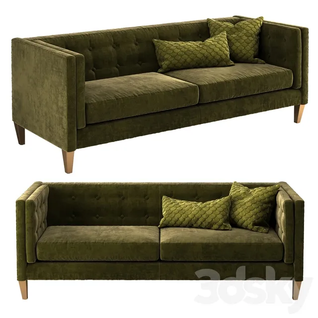 Crate and Barrel Aidan sofa 3D Model