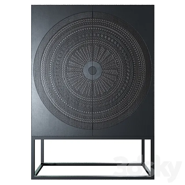 Crate and Barrel Ancestors Hand Carved Teak 3DModel Crate and Barrel Ancestors Hand Carved Teak 3DModel