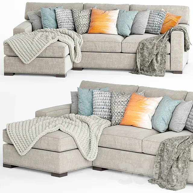 Crate and Barrel Axis II sofa 3DModel