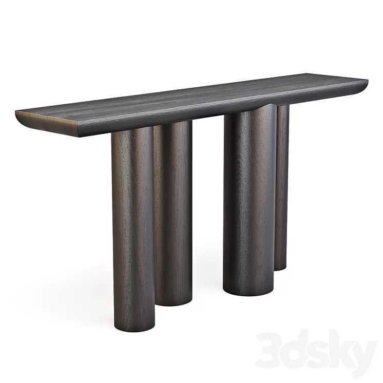 Crate and Barrel: Bomen Black – Console Table 3D Model Free Download