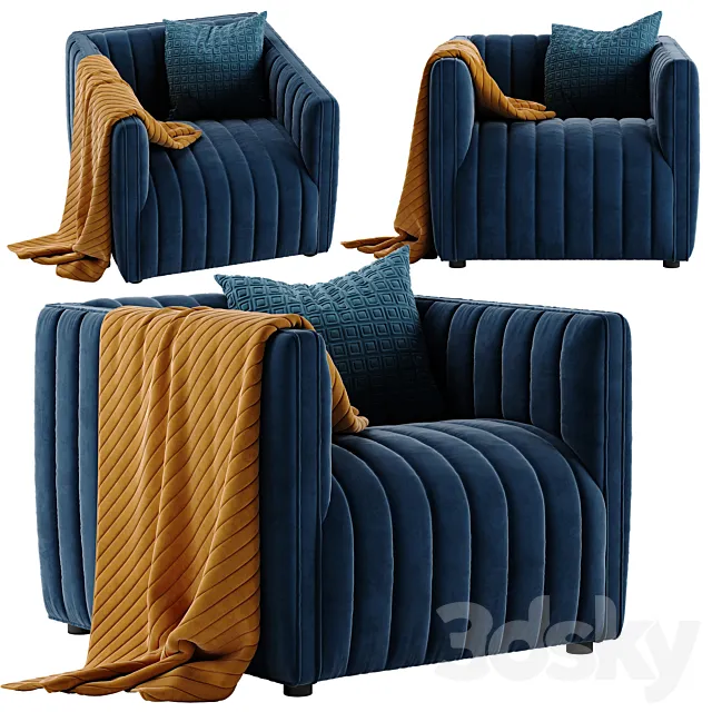 Crate and Barrel Cosima chair 3DModel Crate and Barrel Cosima chair 3DModel