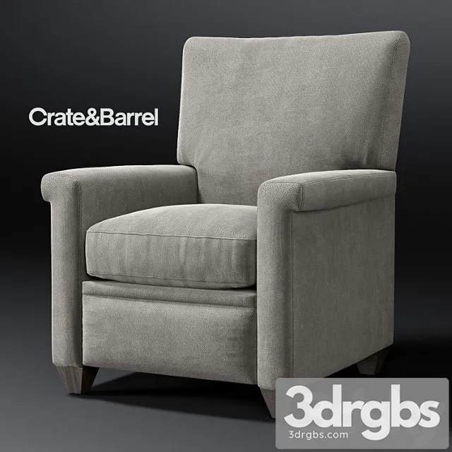 Crate and barrel declan reclainer 3D Model Download Crate and barrel declan reclainer 3D Model Download