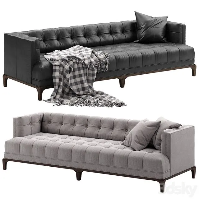 Crate and Barrel Dylan sofa 3D Model Crate and Barrel Dylan sofa 3D Model