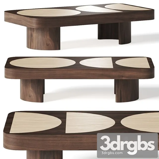 Crate And Barrel Lane Coffee Table 3D Model Download