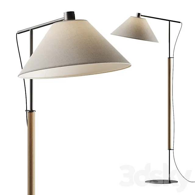 [3DSKY] Crate And Barrel Luka Petite Directional Floor Lamp 3DModel ...