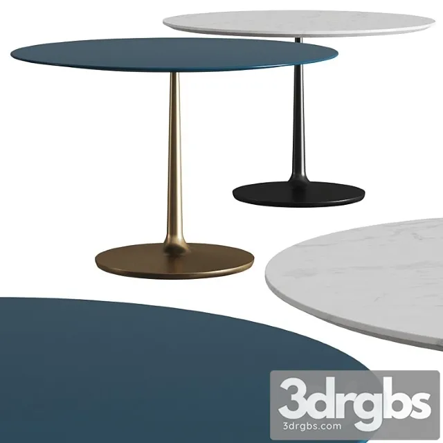 Crate and barrel nero dining table 2 3D Model Download