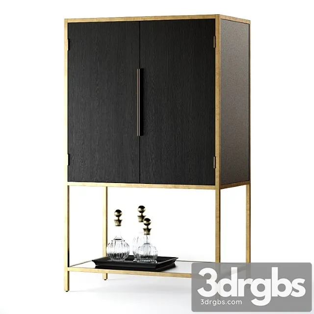 Crate and barrel oxford bar cabinet 2 3D Model Download Crate and barrel oxford bar cabinet 2 3D Model Download