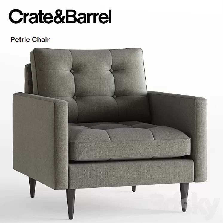 Crate and Barrel \/ Petrie Chair 3D Model