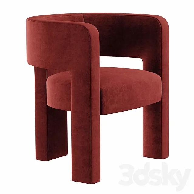 Crate and Barrel – Sculpt Chair 3D Model