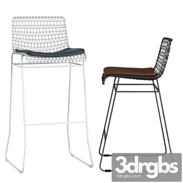 Crate and barrel tig barstool 2 3D Model Download Crate and barrel tig barstool 2 3D Model Download