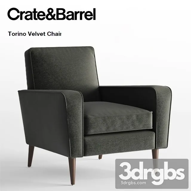Crate And Barrel Torino Velvet Chair 3D Model Download Crate And Barrel Torino Velvet Chair 3D Model Download