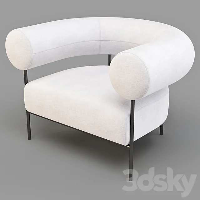 Crate and Barrel: Williams – ArmChair 3DModel