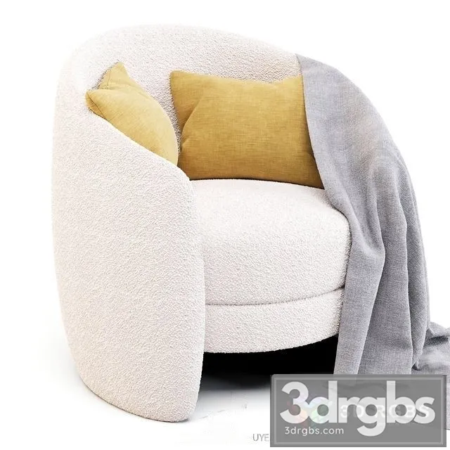 Crate Barre Fabric ArmChair 3D Model Download Crate Barre Fabric ArmChair 3D Model Download