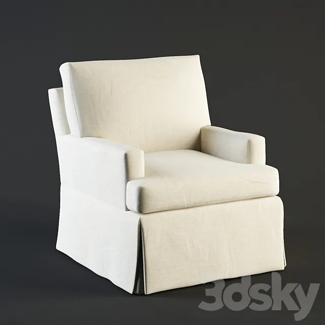 Crate & Barrel _ Hathaway Swivel Glider 3DModel Crate & Barrel _ Hathaway Swivel Glider 3DModel