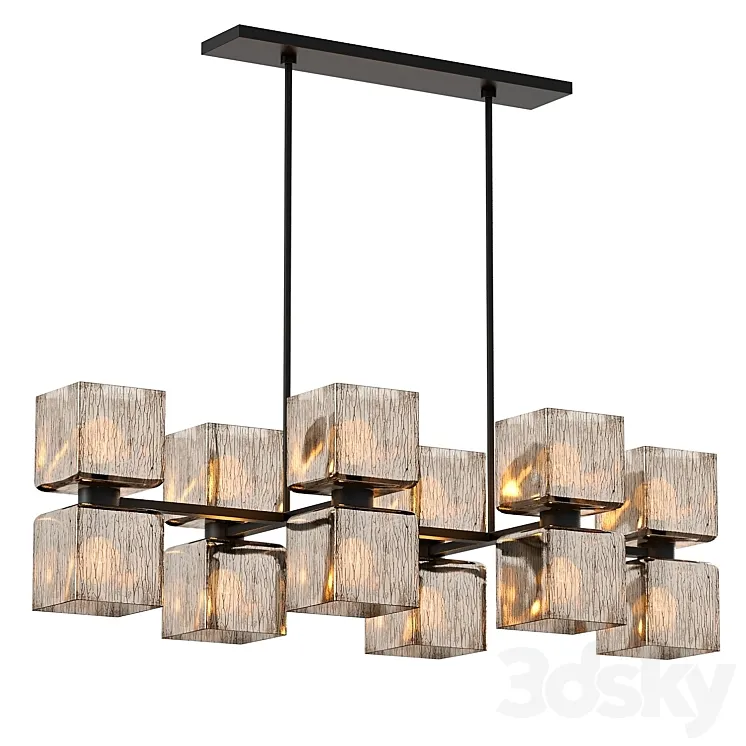 Crate & Barrel Ava Linear Chandelier 3D Model Free Download