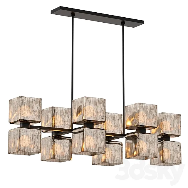 Crate & Barrel Ava Linear Chandelier 3DModel Crate & Barrel Ava Linear Chandelier 3DModel