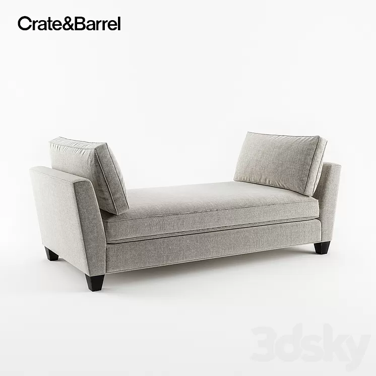 Crate & Barrel banquette 3D Model Crate & Barrel banquette 3D Model