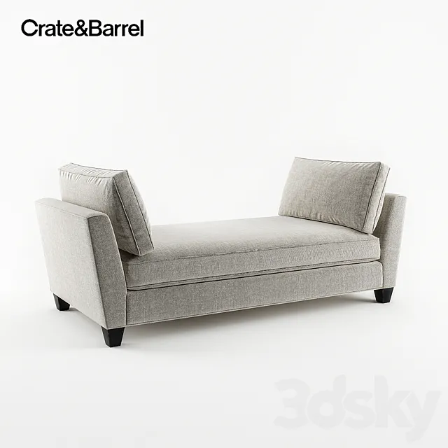 Crate & Barrel banquette 3DModel Crate & Barrel banquette 3DModel