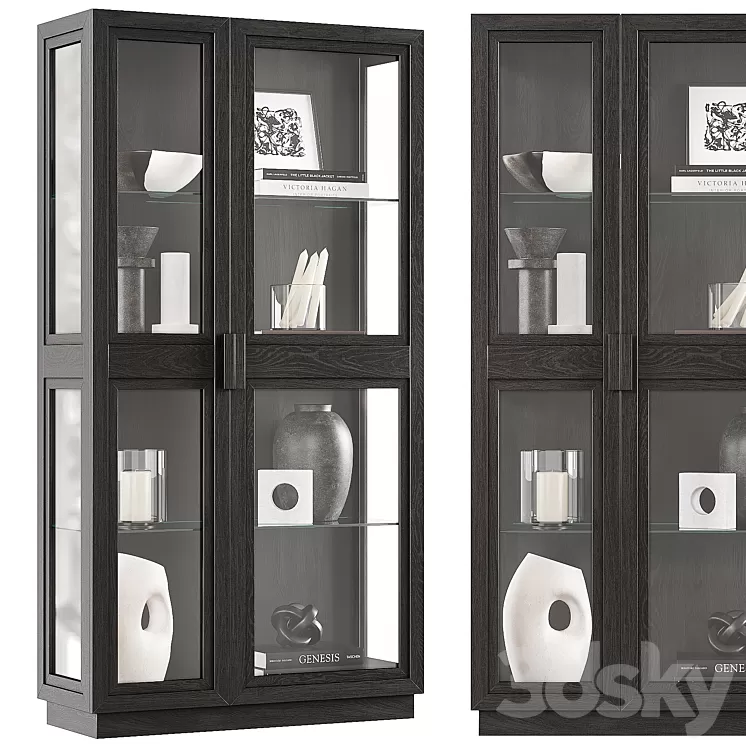 Crate & Barrel Calypso cabinet 3D Model Free Download