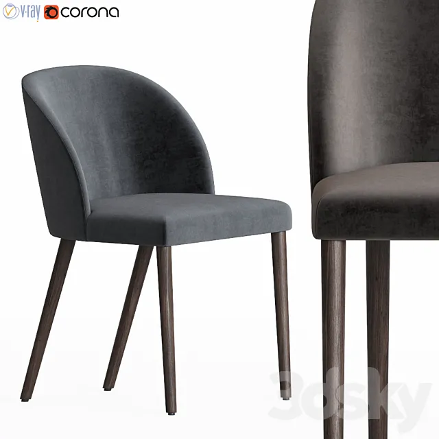 Crate & Barrel Camille Chair 3D Model