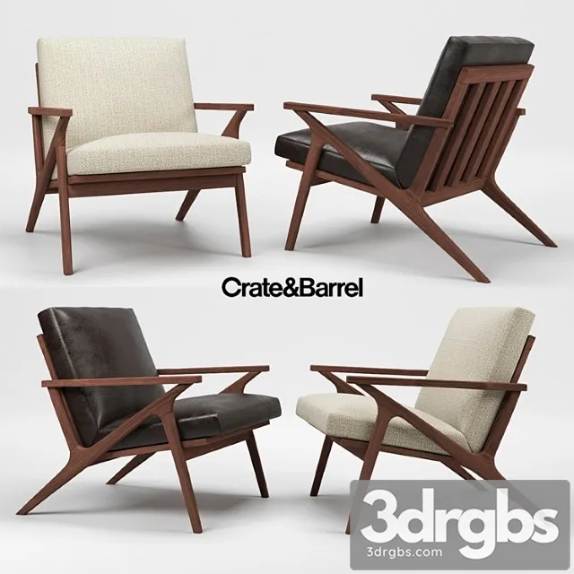 Crate & barrel cavett chair 3D Model Download Crate & barrel cavett chair 3D Model Download