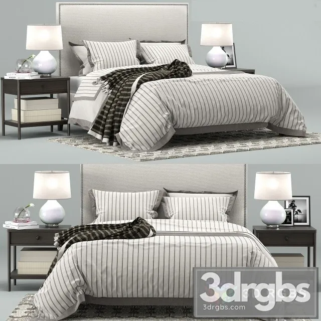 Crate Barrel Cole Bed 3D Model Download