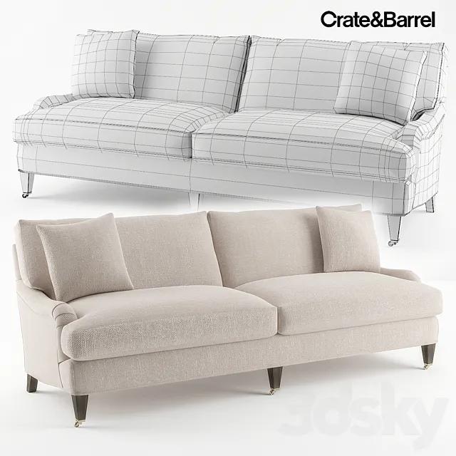 Crate & Barrel Essex Sofa 3DModel Crate & Barrel Essex Sofa 3DModel