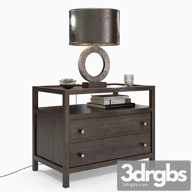 Crate Barrel Keane Nightstand 3D Model Download