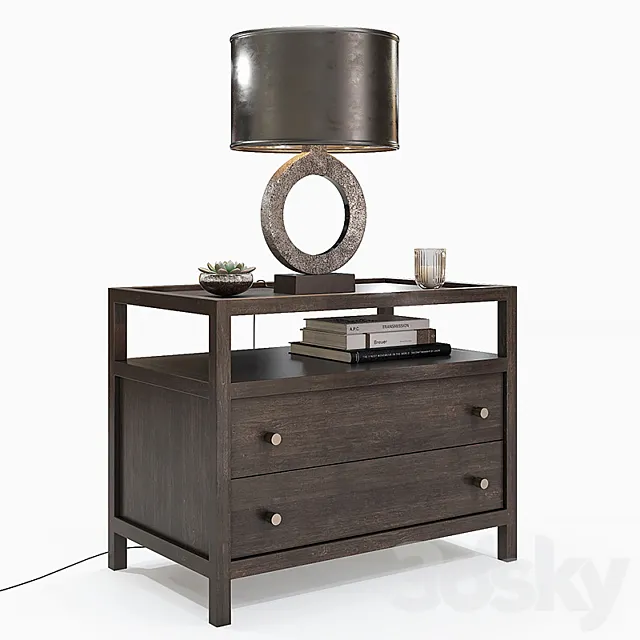 Crate & Barrel – Keane Nightstand 3D Model Crate & Barrel – Keane Nightstand 3D Model