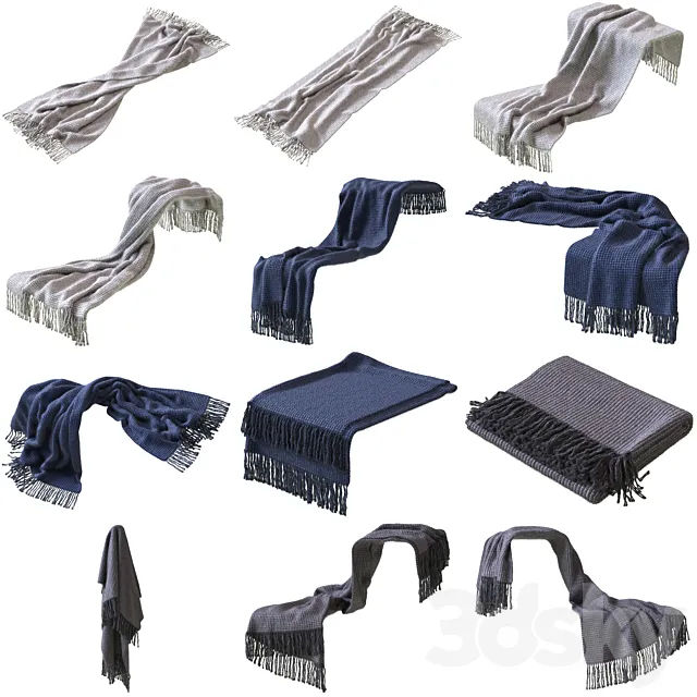 Crate & Barrel Landyn Throw 3DModel Crate & Barrel Landyn Throw 3DModel