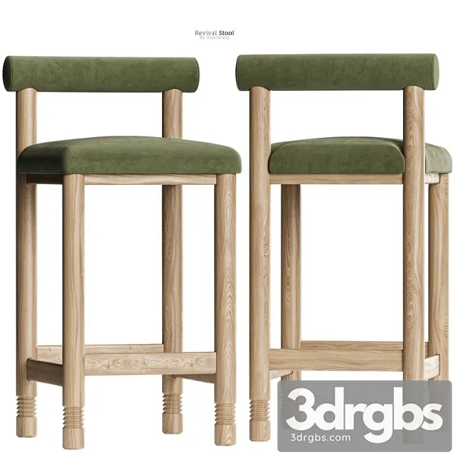 Crate Barrel Revival Counter Stool In Green 3D Model Download Crate Barrel Revival Counter Stool In Green 3D Model Download