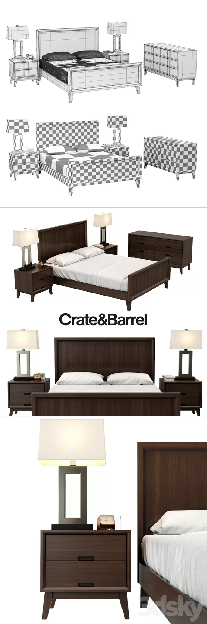 Crate & Barrel \/ STEPPE COLLECTION 3D Model